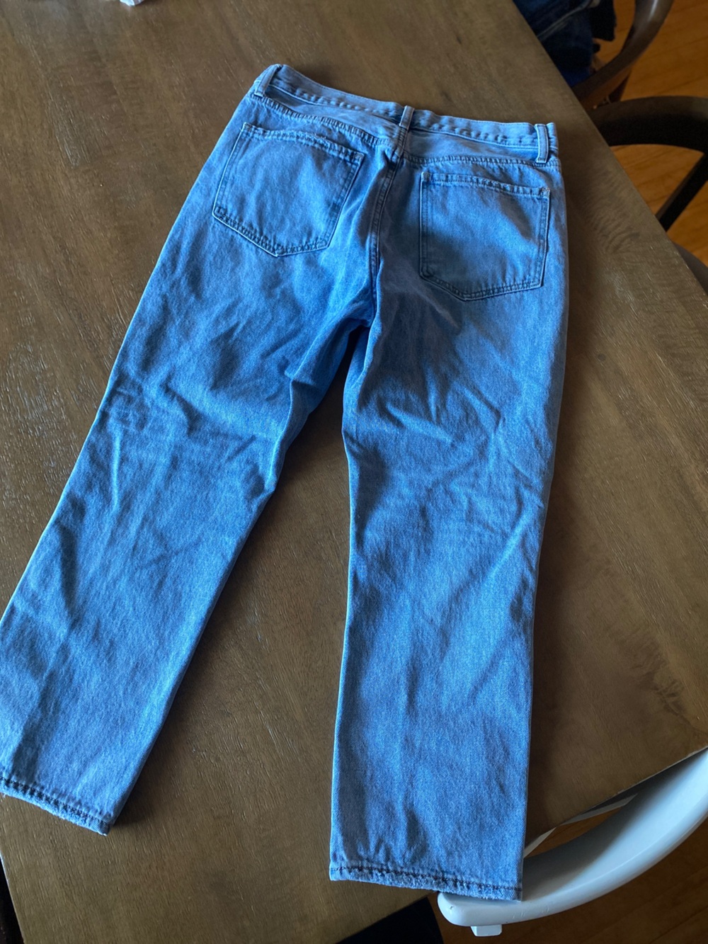 100% Cotton Vici Blue Straight-Leg Jeans